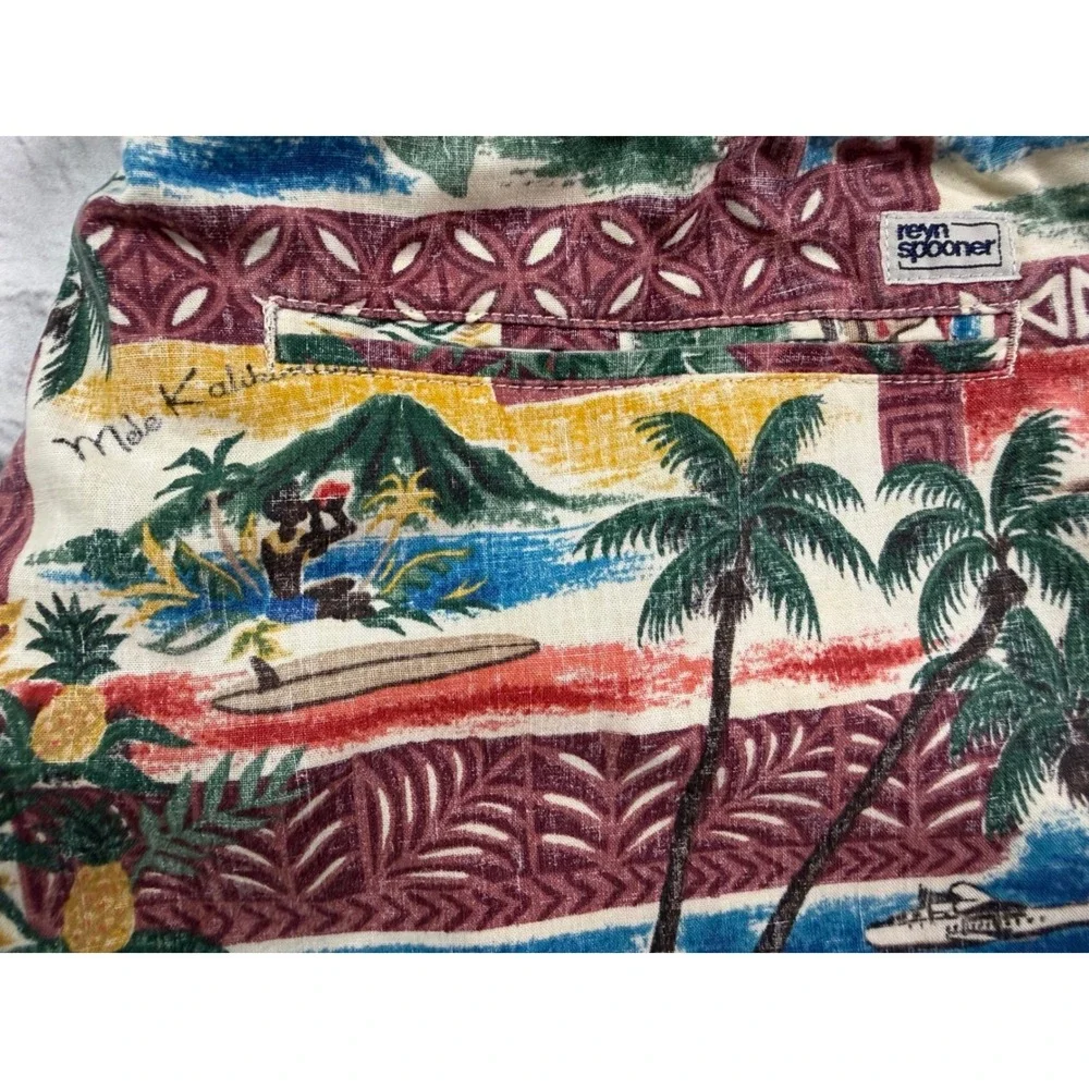 Reyn Spooner Shorts XL Mele Kalikimaka Christmas Santa Hawaiian Tropical Resort
